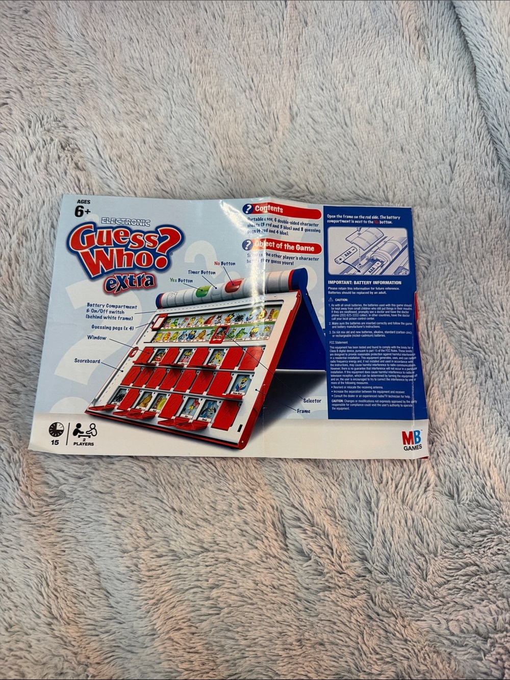 Electronic Guess Who? Extra Game - Red & White - Picture 6 of 7